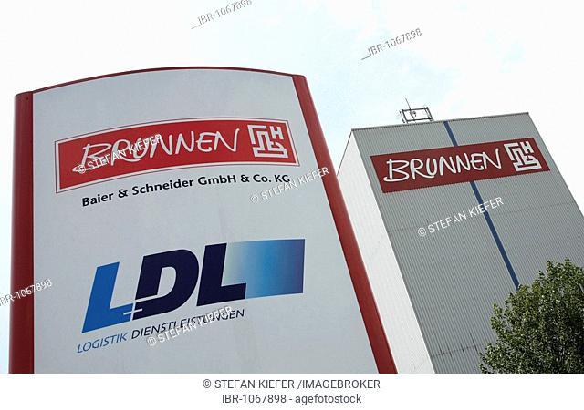Warehouse for high-rise racks of the Brunnen office equipment company, Baier und Schneider GmbH und Co. KG, in Heilbronn, Baden-Wuerttemberg, Germany, Europe