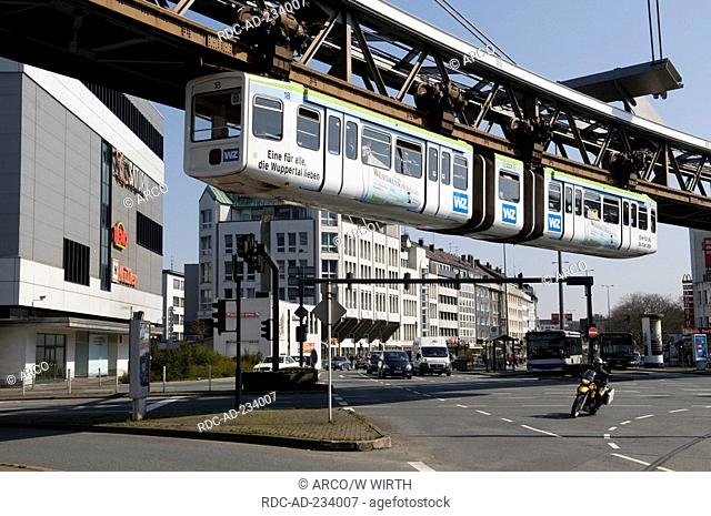 Suspension railway, Wuppertal, North Rhine-Westphalia, Germany, Schwebebahn