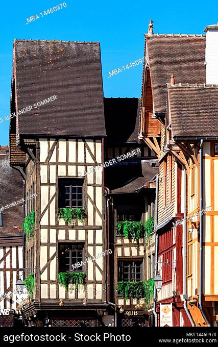 Historical architecture in Troyes, France