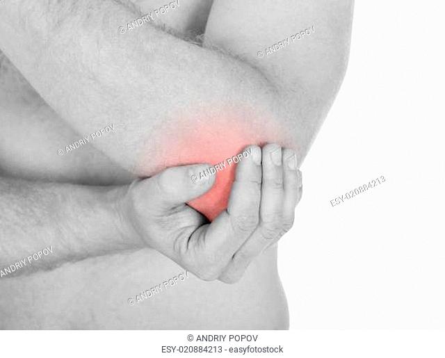 Man With Pain In Elbow