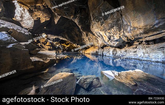 Stóragjá Cave, Silfra Fissure, Krafla, Northern Iceland, Iceland, Europe