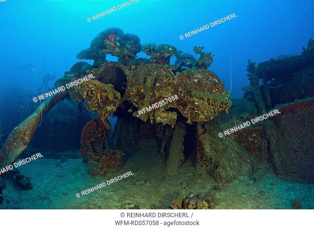 Torpedo Tubes at Destroyer USS Lamson, Bikini Atoll, Micronesia, Pacific Ocean, Marshall Islands