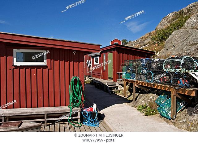 Swedish fishing huts