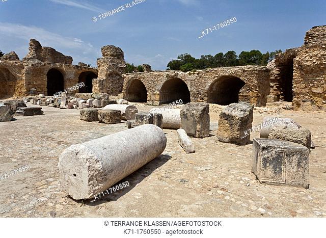 The ruins of Carthage near Tunis, Tunisia
