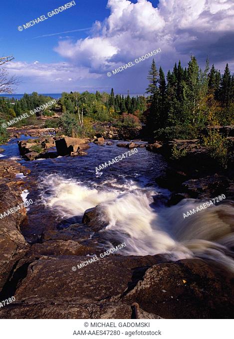 Waterfalls, Manicouagan, Papinachois, Quebec, Canada