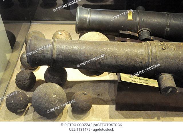 Malacca (Malaysia): old cannon at the History and Ethnography Museum