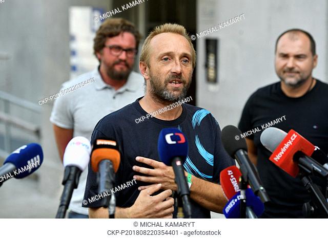 Czech lorry driver Martin Kucera, who survived the motorway bridge collapse in Genoa, Italy, last week, suffering three broken ribs
