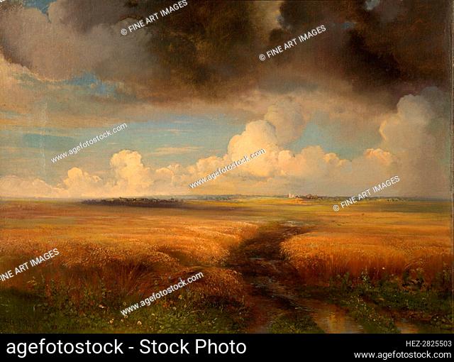 Rye field, 1881. Creator: Savrasov, Alexei Kondratyevich (1830-1897)