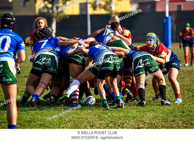 Mastine Rugby Parabiago plays against Biella Rugby Club for the second day of the Serie A women's championship. Parabiago (Milan), October 13th, 2019
