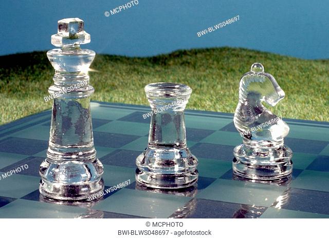 glass chess-board