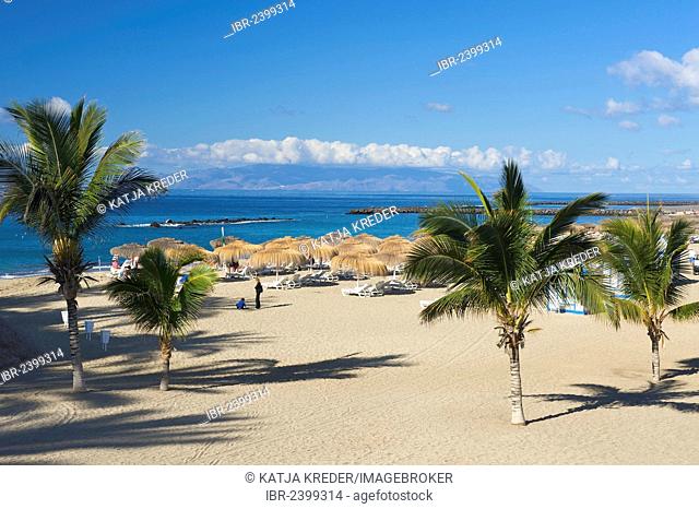 Beach of Playa del Duque, Costa Adeje, Tenerife, Spain, Europe