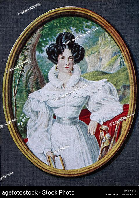 Therese Wenzeslaa Peche, verheiratete Therese Vimal de Jauzat, 12. Oktober 1806, 16. März 1882 war eine österreichische Schauspielerin, Historisch