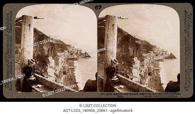 Amalfi and the sea, Stereographic views of Italy, Underwood and Underwood, Underwood, Bert, 1862-1943, stereograph: gelatin silver, ca