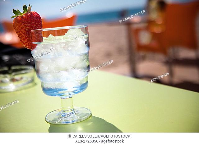 Cold drink on the beach