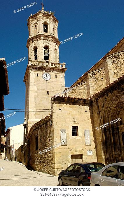 Parish Church of the Assumption, Mosqueruela. Teruel province, Aragon, Spain