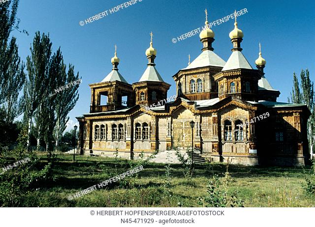 Orthodox church. Karakol. Kyrgyzstan