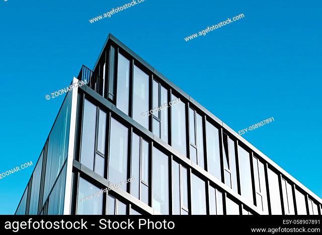 modern office building facade, commercial real estate exterior