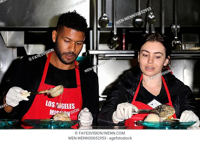 Los Angeles Mission Christmas Celebration For the Homeless Featuring: Jeffrey Bowyer-Chapman, Sophie Simmons Where: Los Angeles, California