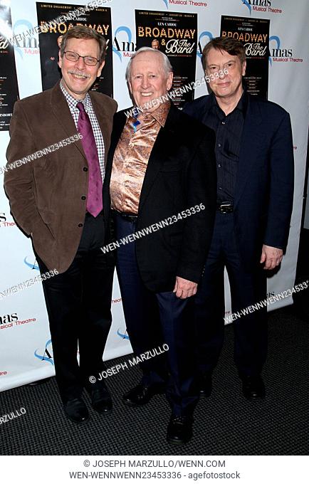 Opening night party for AMAS Musical Theatre's Broadway and the Bard at the Lion Theater- Arrivals. Featuring: Barry Kleinbort, Len Cariou