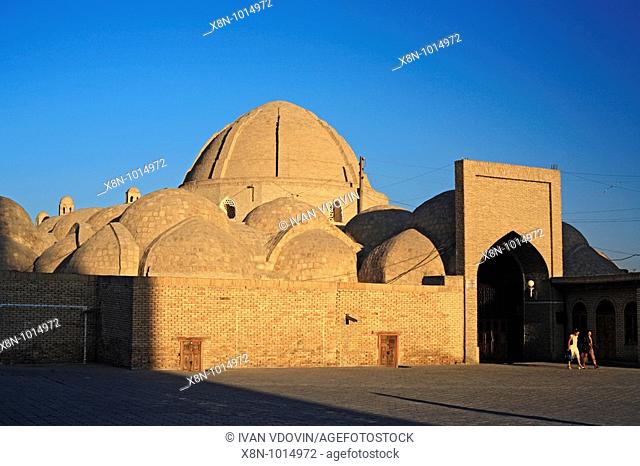 Domes of Taq-i-Zaragon Jewellers' Bazaar, 16 cent , Bukhara, Uzbekistan