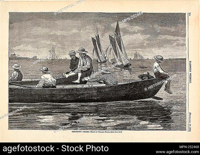 Gloucester Harbor - published September 27, 1873 - Winslow Homer (American, 1836-1910) published by Harper's Weekly (American