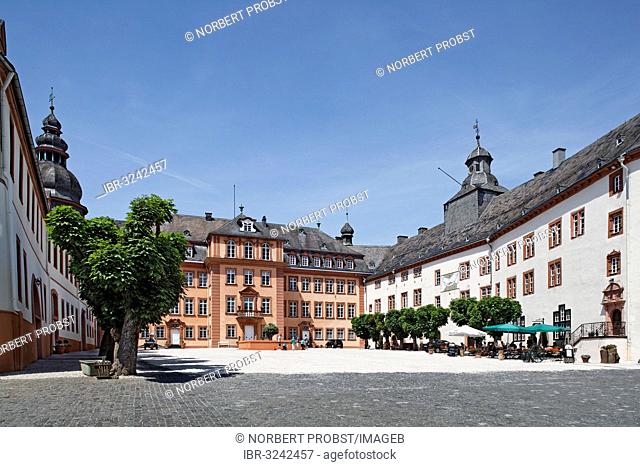 Castle square with the northern and central wings, Schloss Bad Berleburg Castle