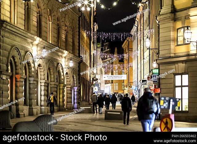 Impression in the evening of Stockholm, 01.12.2021. Copyright: Florian Gaertner / photothek.de. - Stockholm/Schweden