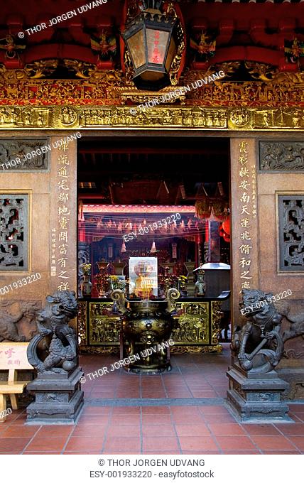 Entrance of Chinese temple in Ho Chi Minh City