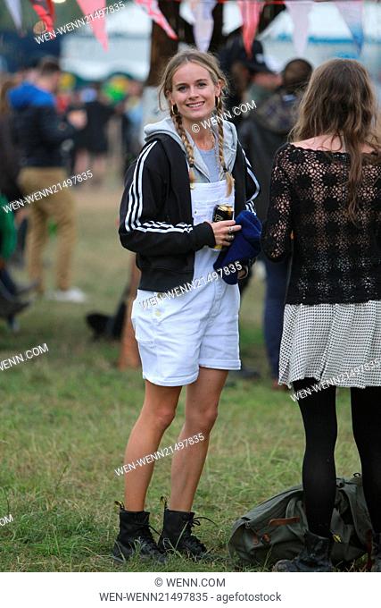 Glastonbury Festival 2014 - Celebrity sightings and atmosphere - Day 2 Featuring: Cressida Bonas Where: Glastonbury, United Kingdom When: 27 Jun 2014 Credit:...