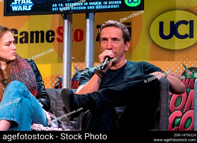 DORTMUND, GERMANY - December 7th 2019: Michael Traynor (*1975, male actor - The Walking Dead) at German Comic Con Dortmund, a two day fan convention