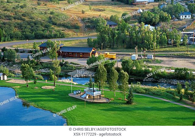 Lincoln Park in Steamboat Springs, Colorado, USA