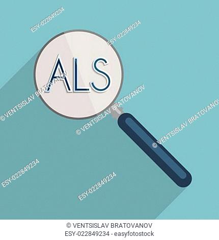 Concept for ALS - Amyotrophic lateral sclerosis, ideas that work, charity and how important is to encourage donations for research