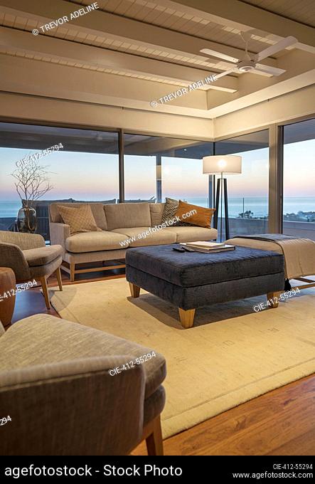 Luxury home showcase living room interior