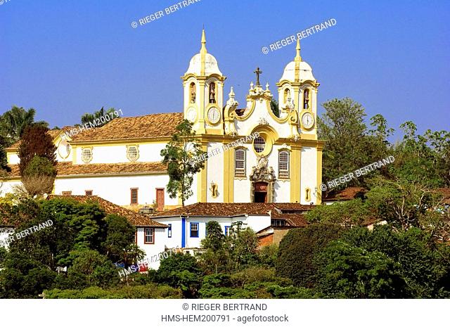 Brazil, Minas Gerais state, Tirandentes, Matriz de Santo Antonio, Santo Antonio church Gold Route, Estrada Real
