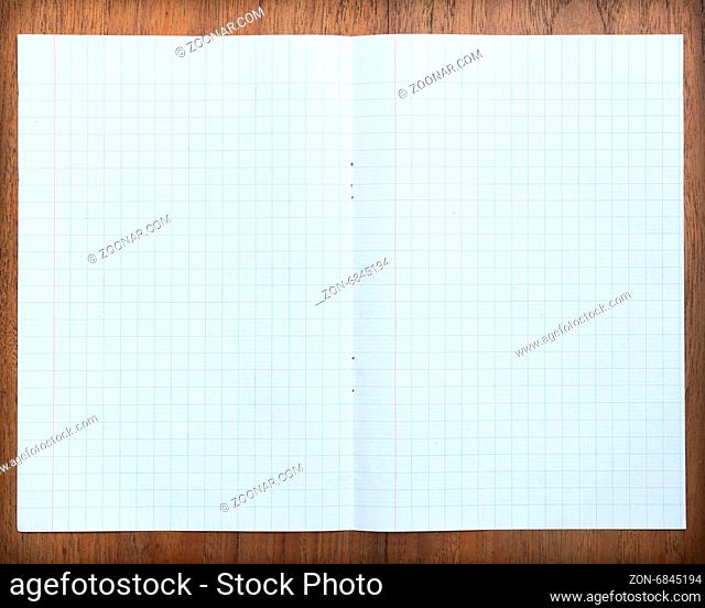 Paper textures on wood background