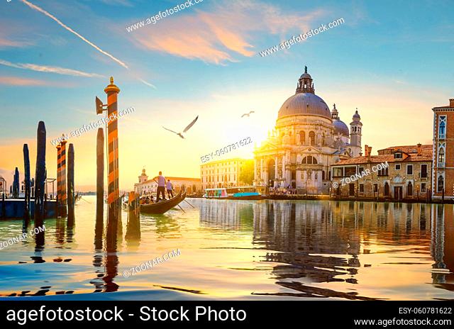 Ride on gondolas along the Grand Canal in Venice, Italy