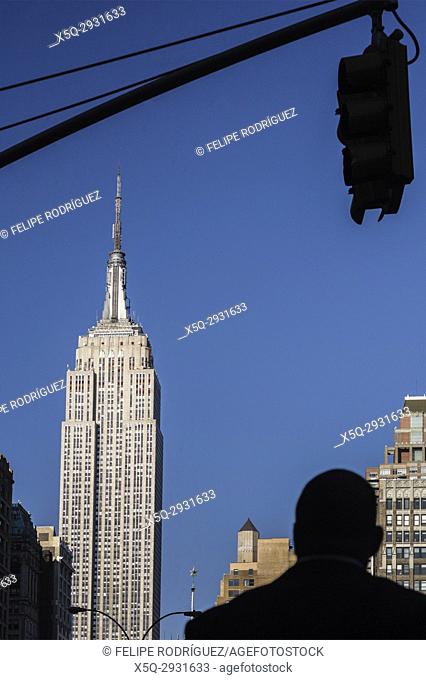 South side of the Empire State Building as seen from Madison Square, New York City, USA