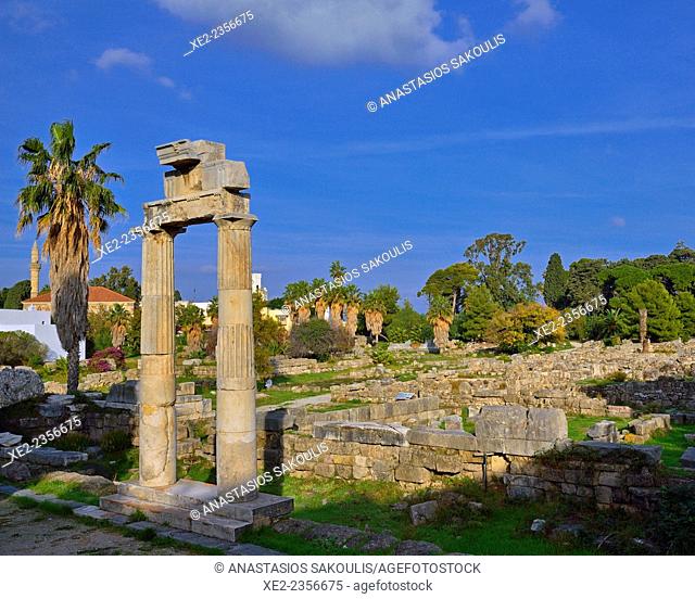 Ancient Agora at Kos town, Greece