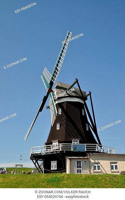Windmühle , pellworm, mühle, nordsee, schleswig-holstein, norddeutschland, technik, historisch, holländerwindmühle, nordermühle