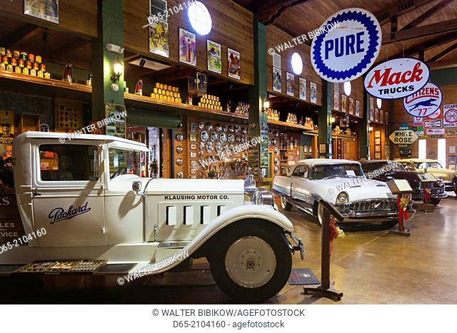 USA, Florida, Fort Lauderdale, Antique Car Museum, specializing in Packard automobiles, interior