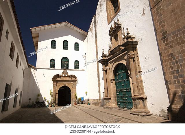 View to the La Merced Convent-Convento De La Merced at the historic center, Cusco, Peru, South America
