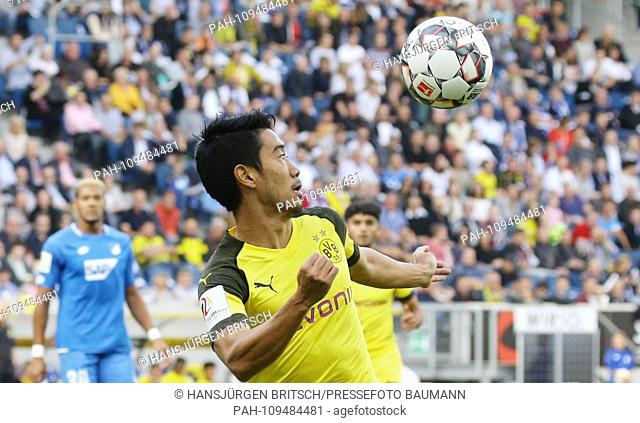 BAU / Football Bundesliga 4th matchday season 2018/2019, TSG 1899 Hoffenheim vs. Germany. Borussia Dortmund, Shinji Kagawa (BVB) DFL REGULATIONS PROHIBIT ANY...