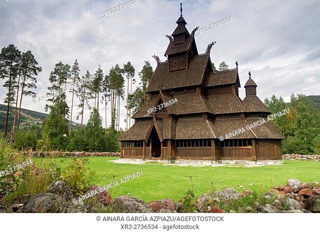 Gol Stave Church (from Gol, Hallingdal, Norway), now located in the Norwegian Museum of Cultural History at Bygdoy in Oslo, Norway