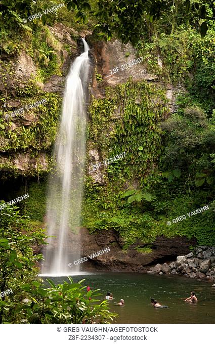 Tavoro Waterfall in Bouma National Park on Qamea Island, Fiji