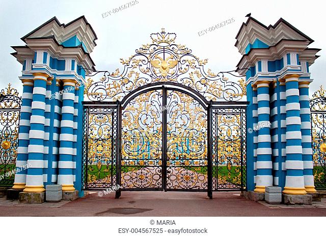 Golden Gate in Tsarskoye Selo, Russia