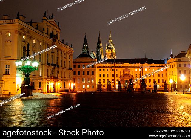 Archbishop Palace, Hradcany square, Prague Castle, Prague, Czech Republic, December 7, 2023. (CTK Photo/Martin Hurin)