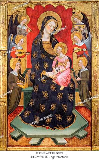 Madonna with Angels Playing Music, ca 1380. Artist: Serra, Pere (active ca 1357-1406)
