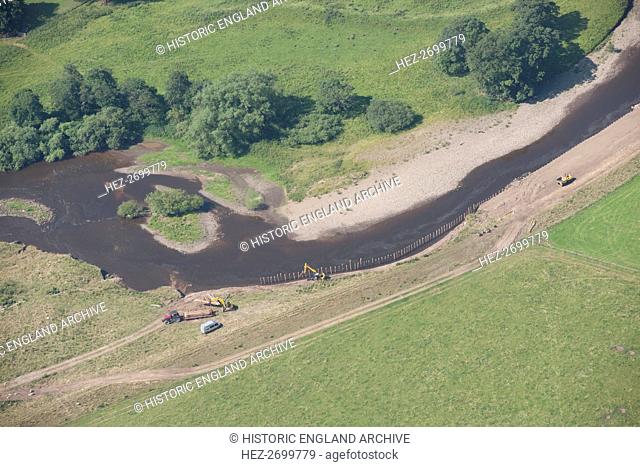 River Ure restoration near Jervaulx Abbey, North Yorkshire, 2014. Creator: Historic England Staff Photographer