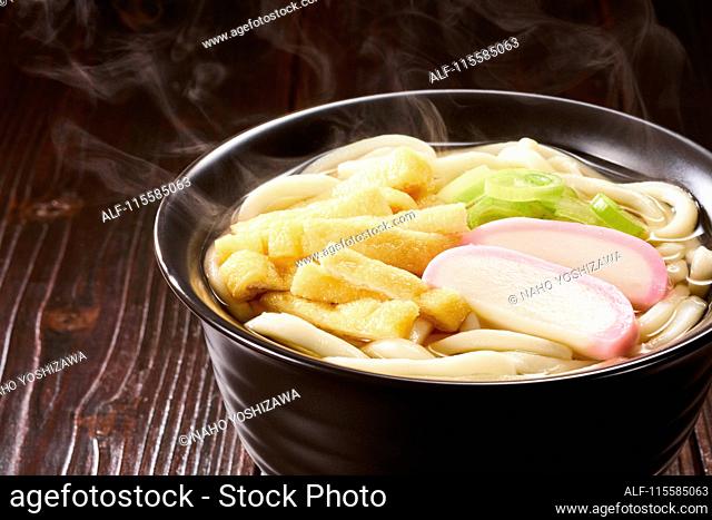Japanese style udon noodles