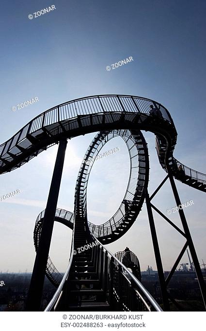 The landmark tiger and turtle in Duisburg, Germany